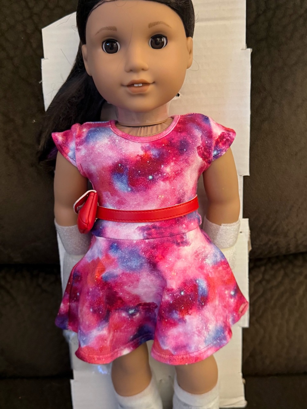 American Girl 2018 Luciana doll.  New still attached to box base.